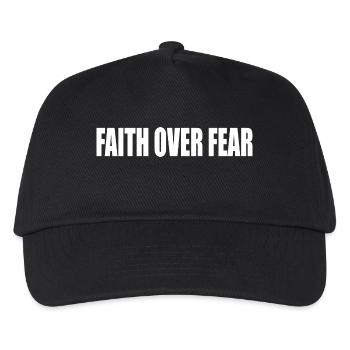 Faith over fear - Kids’ Baseball Cap - black - Front