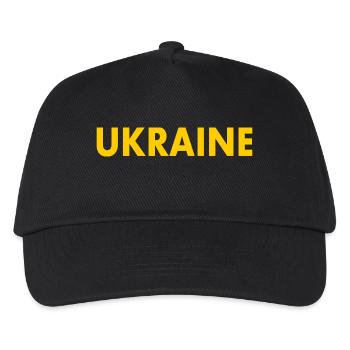 Ukraine - Kinder Basecap - Schwarz - Vorne