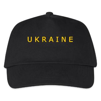 Ukraine - Kinder Basecap - Schwarz - Vorne