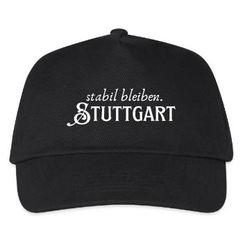 Staying stable Stuttgart - Kids’ Baseball Cap - black - Front