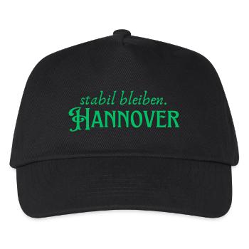 Stabil bleiben Hannover - Kinder Basecap - Schwarz - Vorne