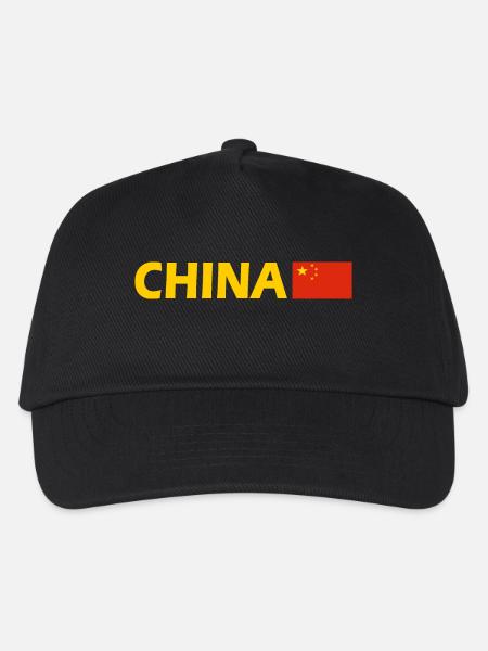 China - Kinder Basecap - Schwarz