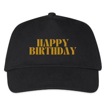 Happy Birthday - Kinder Basecap - Schwarz - Vorne