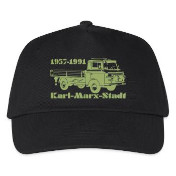 Barkas Pritsche - Kinder Basecap - Schwarz - Vorne