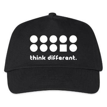 Think different - Kinder Basecap - Schwarz - Vorne