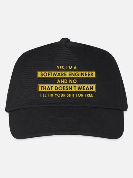 Software-Ingenieur - Kinder Basecap - Schwarz