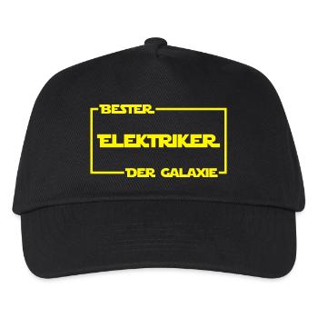 Bester Elektriker der Galaxie - Kinder Basecap - Schwarz - Vorne