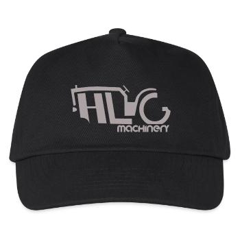 HLG Maschinen Grau - Kinder Basecap - Schwarz - Vorne