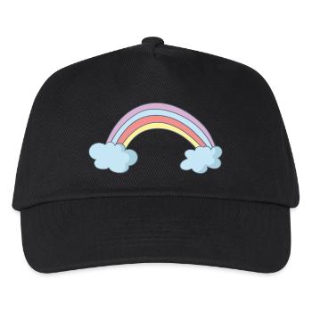 Arc-en-ciel - Casquette de baseball Enfant - noir - Devant