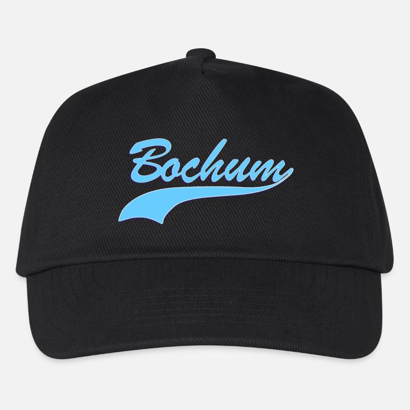 Bochum Retro Schriftzug - Kinder Basecap - Schwarz