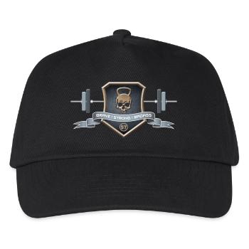 Logo Braves Strong Badass - Kinder Basecap - Schwarz - Vorne