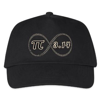 Pi - Casquette de baseball Enfant - noir - Devant