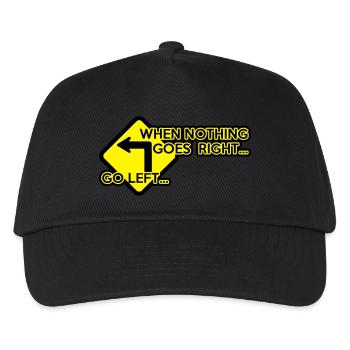 Quand rien ne va plus, allez à gauche! - Casquette de baseball Enfant - noir - Devant