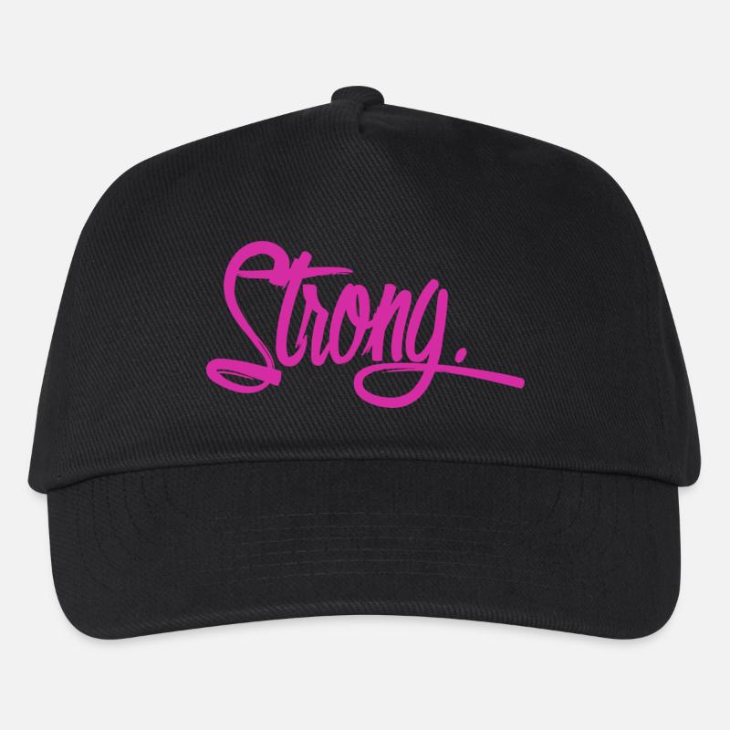 strong purple - Kids’ Baseball Cap - black