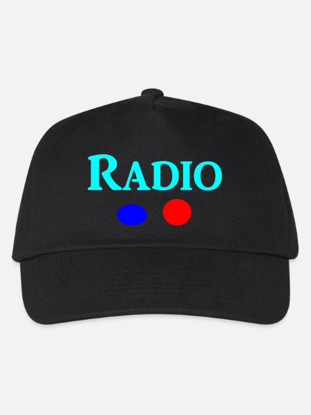 radio - Kids’ Baseball Cap - black