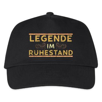 Grandpa grandma retirement pension retired pensioner gift - Kids’ Baseball Cap - black - Front