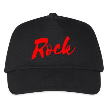 Rock - Kinder Basecap - Schwarz - Vorne