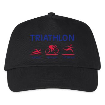 Triathlon - Kinder Basecap - Schwarz - Vorne