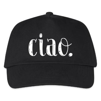 ciao - Kids’ Baseball Cap - black - Front