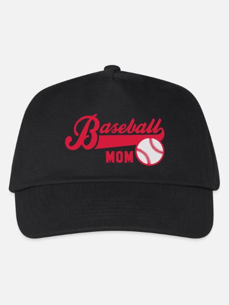 Baseball MOM 2C - Kinder Basecap - Schwarz