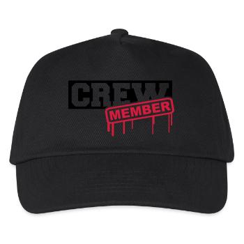 Crew Member - Kids’ Baseball Cap - black - Front