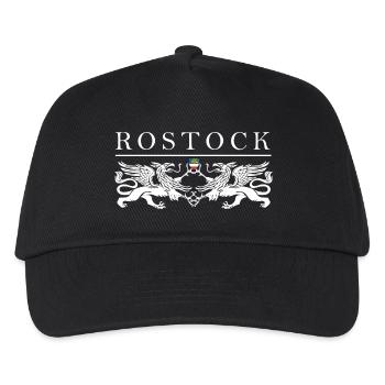 Rostock Greif Doppel - Kinder Basecap - Schwarz - Vorne