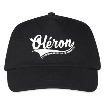 Oléron, Là où mon histoire commence... - Casquette de baseball Enfant - noir - Devant