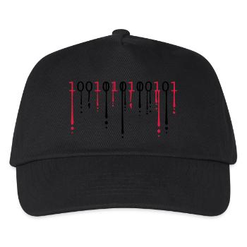 tropfen blut graffiti farbe 10010101 Zahlen muster - Kids’ Baseball Cap - black - Front