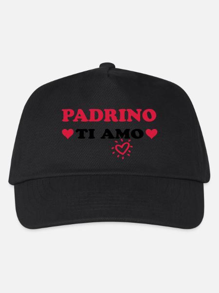Padrino ti amo - Kinder Basecap - Schwarz