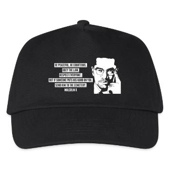 Malcolm X - Kids’ Baseball Cap - black - Front