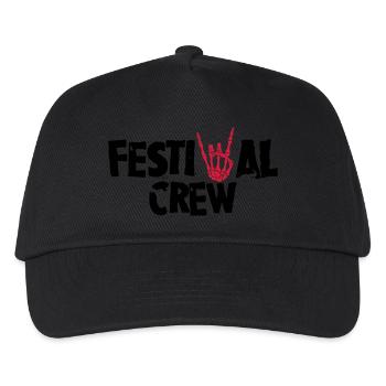 Festival Crew - Kinder Basecap - Schwarz - Vorne