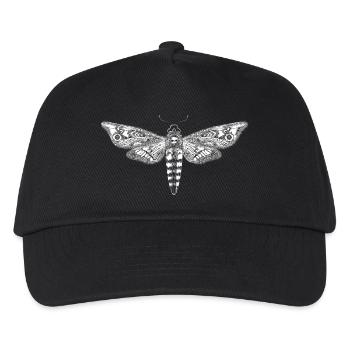 Dessin d'un essaim de crâne blanc - Casquette de baseball Enfant - noir - Devant