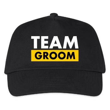 Team groom - Kids’ Baseball Cap - black - Front