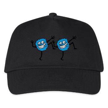 2 tanzende Monster - Kinder Basecap - Schwarz - Vorne