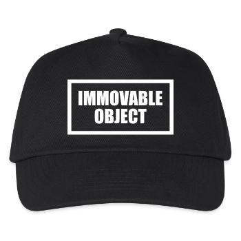 objet immobile, paresseux, immobile, en surpoids - Casquette de baseball Enfant - noir - Devant