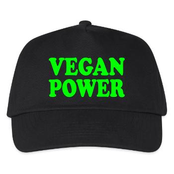 Vegan power - Kids’ Baseball Cap - black - Front
