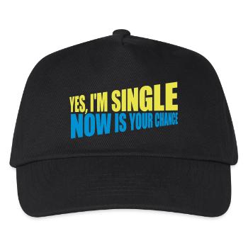 single now your chance - Kinder Basecap - Schwarz - Vorne