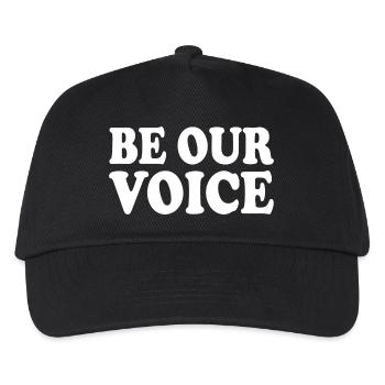 Be our voice - Kids’ Baseball Cap - black - Front