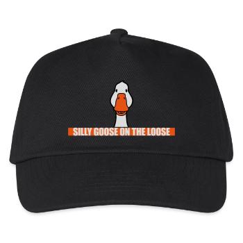 goose on the loose - Kids’ Baseball Cap - black - Front