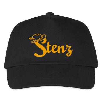 stenz gelb - Kinder Basecap - Schwarz - Vorne