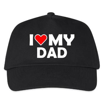 I love my dad - Kids’ Baseball Cap - black - Front