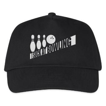 I suck at bowling - Kinder Basecap - Schwarz - Vorne