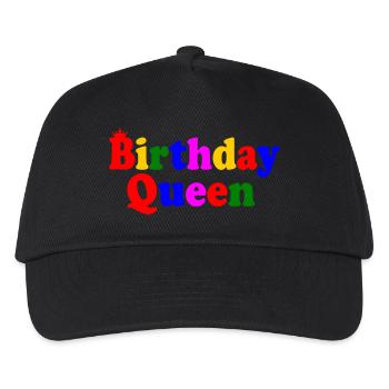 Birthday queen - Kinder Basecap - Schwarz - Vorne