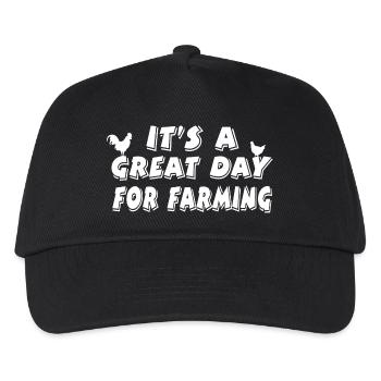 Farm - Kids’ Baseball Cap - black - Front