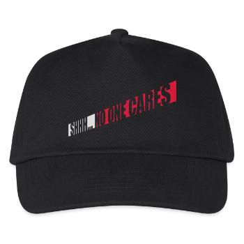 shhh no one cares - Kids’ Baseball Cap - black - Front