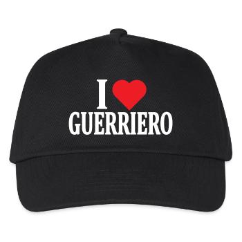 t-shirt I love Warrior t-shirt idée cadeau - Casquette de baseball Enfant - noir - Devant
