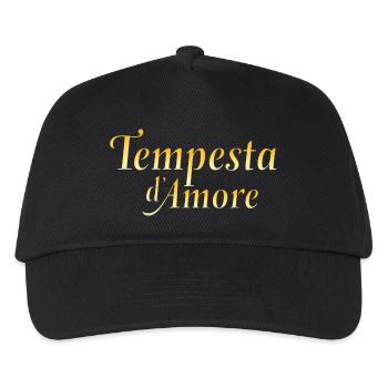 Tempesta D'Amore Sturm Der Liebe Schriftzug - Kinder Basecap - Schwarz - Vorne