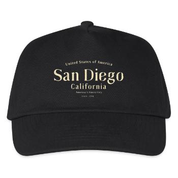 San Diego Schriftkunst - Kinder Basecap - Schwarz - Vorne