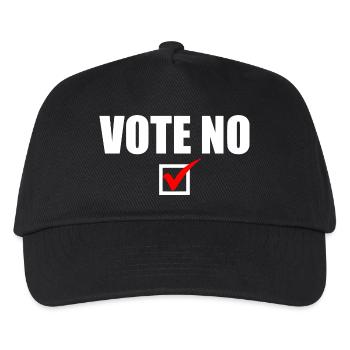 Vote no - Kinder Basecap - Schwarz - Vorne