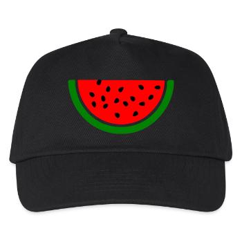 Melon pastèque - Casquette de baseball Enfant - noir - Devant